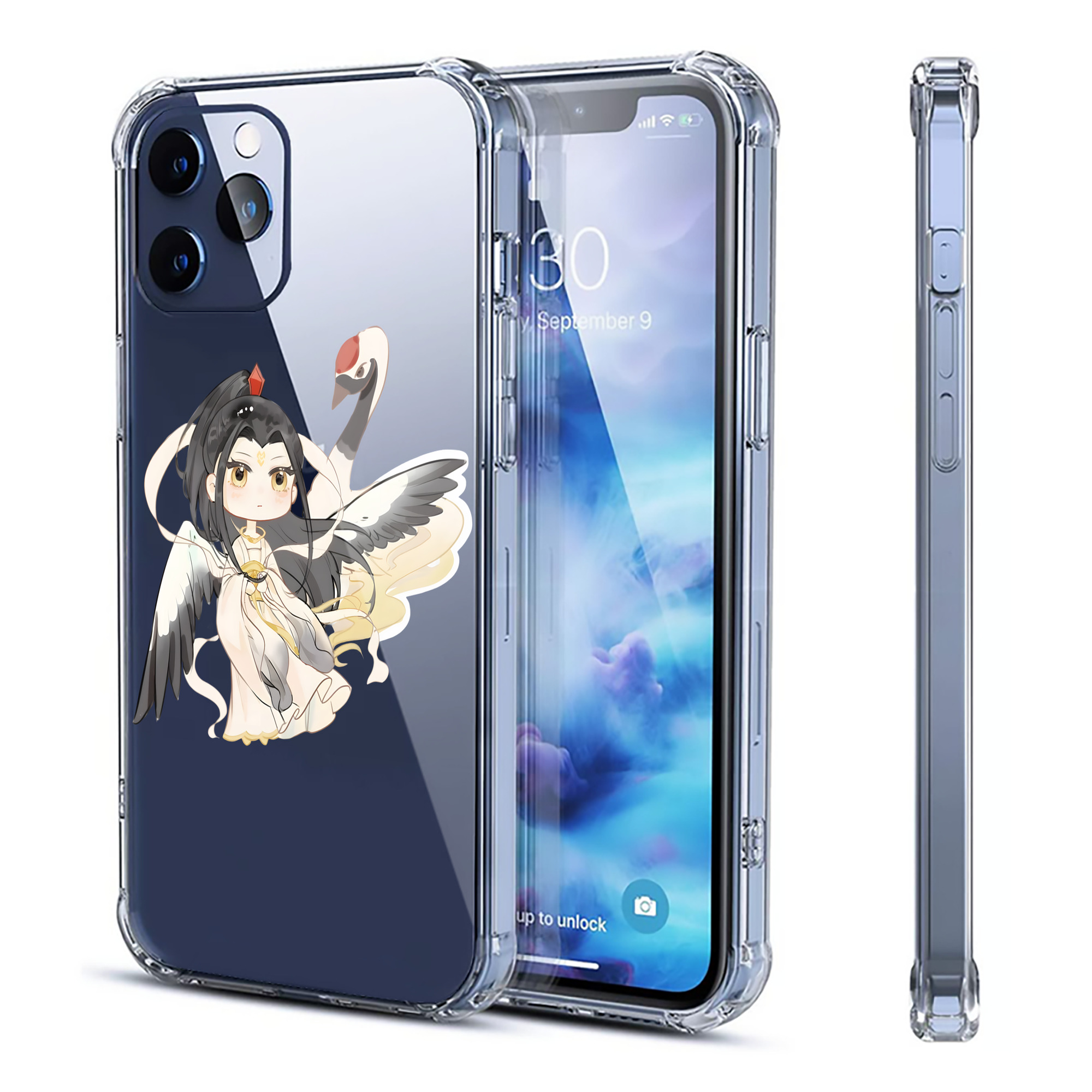 （画像用） Ne Zha 2 ナタ 魔童の大暴れ 【iPhone 12シリーズ対応】透明スマホケース（クリアソフトケース）